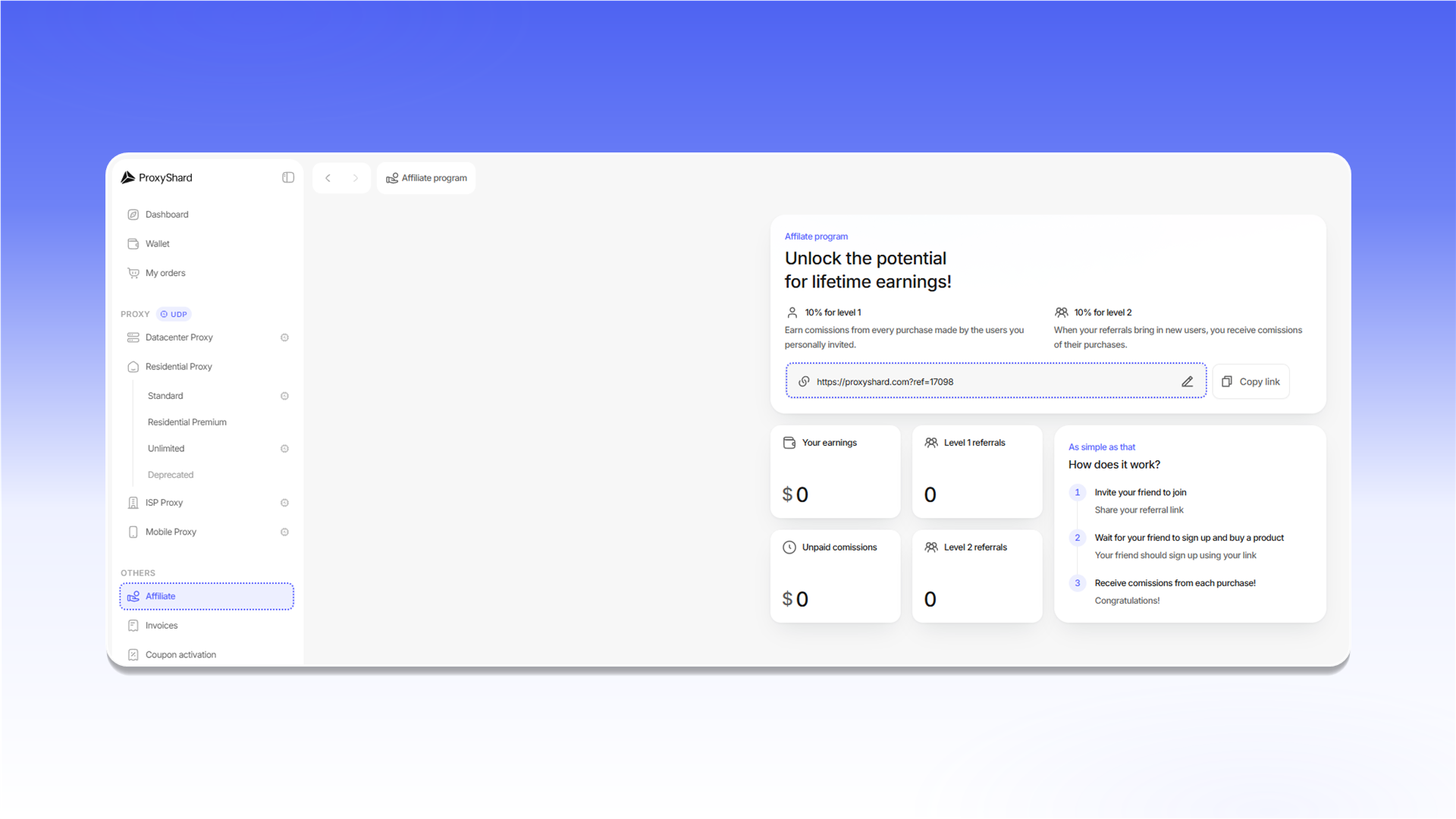 ProxyShard referral program